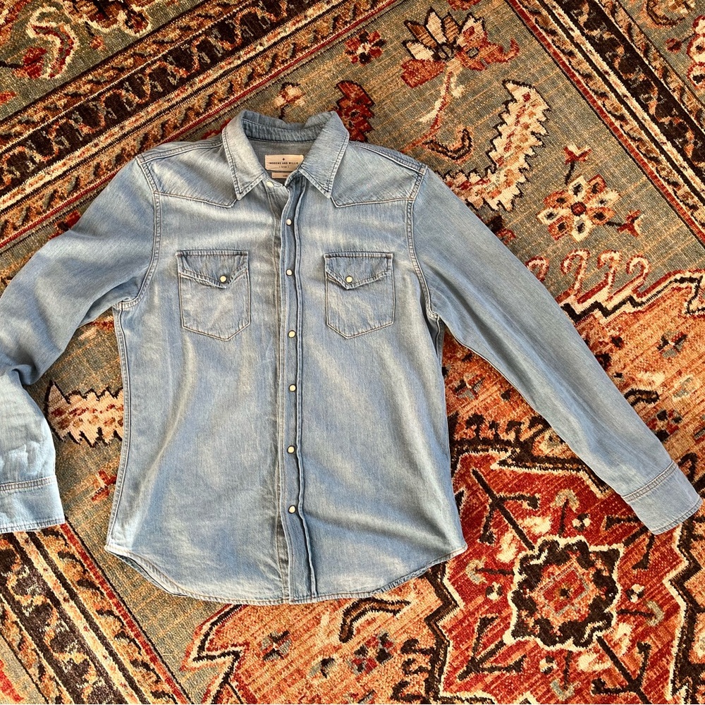 Imogene + Willie Leo denim shirt, men’s, size large